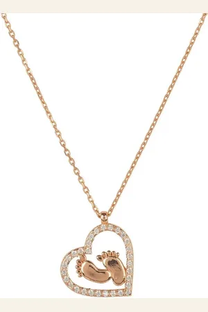 Latelita Heart Mum Pendant Necklace Rosegold