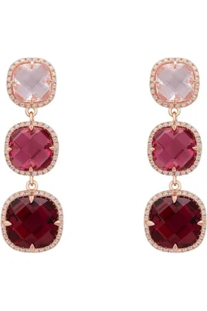 Latelita Knightsbridge Earrings Rosegold Pinks