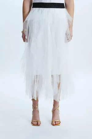 James Lakeland Organza Ruffled Skirt