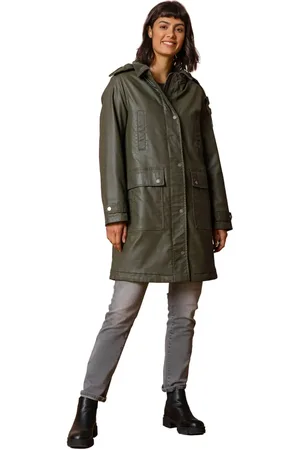 Roman Waxed Longline Hooded Coat