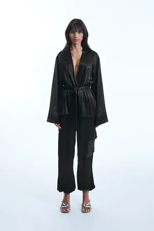 James Lakeland Belted Tulle Jacket