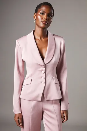 Coast Waisted Jacket With Satin Lapel