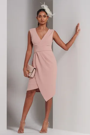 Jolie Moi Kiana Wrap Ruched Bodycon Dress