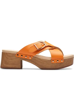 Clarks Sivanne Walk Leather Heeled Sandals