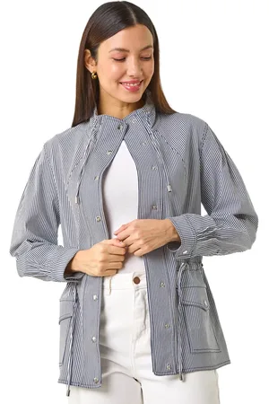 Roman Stripe Safari Jacket