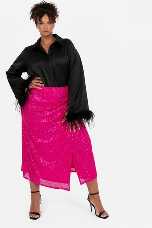 Lovedrobe Sequin Midi Wrap Skirt