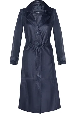 Infinity Long Length Tie Belt Trench Coat-Ongar
