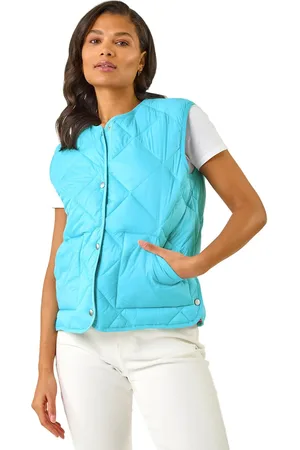 Roman Quilted Funnel Neck Lined Gilet