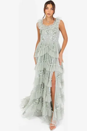 Maya Deluxe Embellished Sleeveless Maxi Dress