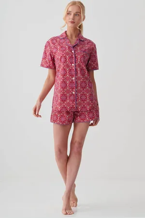British Boxers "Byzantine Paisley" Crisp Cotton Short Pyjama Set