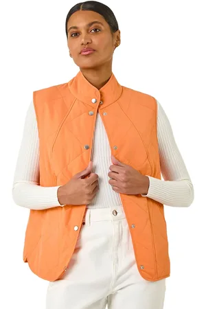 Roman Diamond Quilted Funnel Neck Gilet