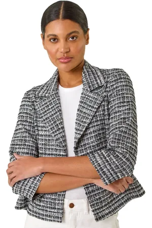 Roman Textured Check Blazer