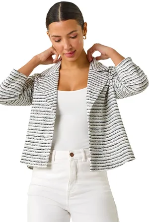 Roman Textured Stripe Collar & Revere Blazer