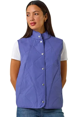 Roman Diamond Quilted Funnel Neck Gilet