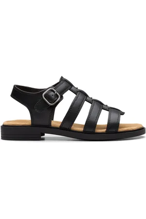 Clarks Trivanni Lux Leather Flat Sandals