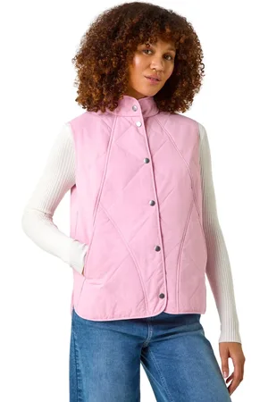 Roman Diamond Quilted Funnel Neck Gilet