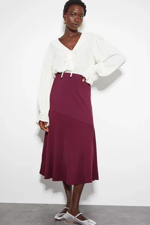 Monsoon Fifi Jersey Panel Midi Skirt