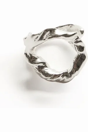 Desigual Zalio silver plated letter O ring - - L