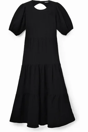 Desigual Back neckline midi dress - - L