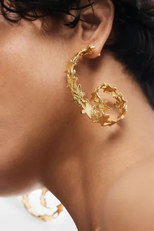 Desigual Zalio gold-plated spiral star earrings - - U