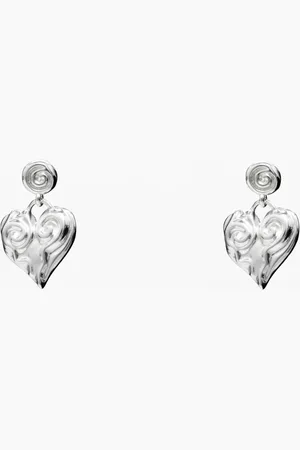 Desigual Zalio silver-plated heart earrings - - U