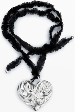 Desigual Zalio silver-plated heart pendant necklace - - U