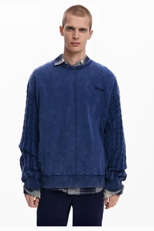 Desigual Sweatshirt with braided sleeves - - L