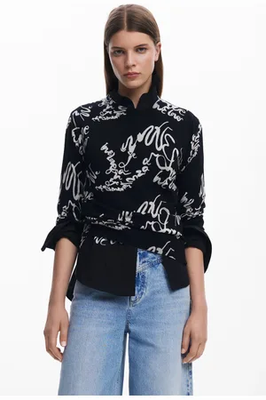 Desigual Fine Lettering Sweater - - L