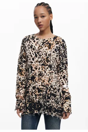 Desigual Animal print sweater - - L