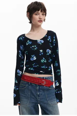 Desigual Fruit sweater with mock neck - - L