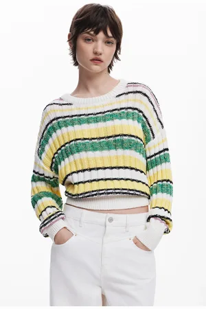 Desigual Colorful striped sweater - - L