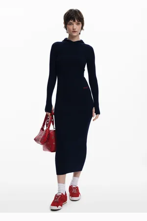 Desigual Fitted dress with hood - - L