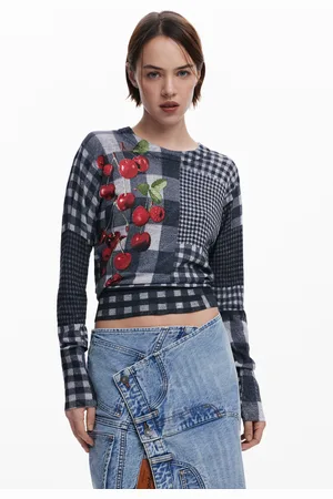 Desigual Vichy fruit sweater - - L