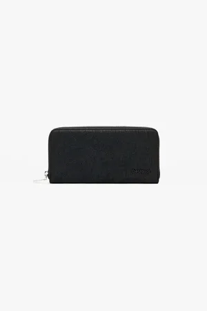 Desigual Large wallet with floral embroidery - - U