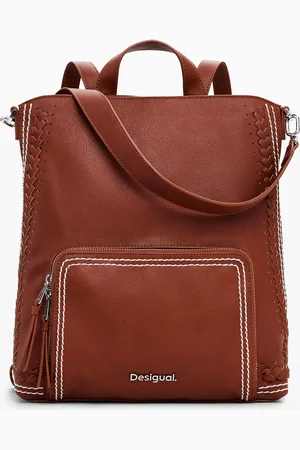 Desigual Medium braided backpack - - U