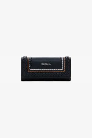 Desigual Braided wallet with topstitching - - U