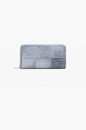 Desigual Braided denim-effect wallet - - U