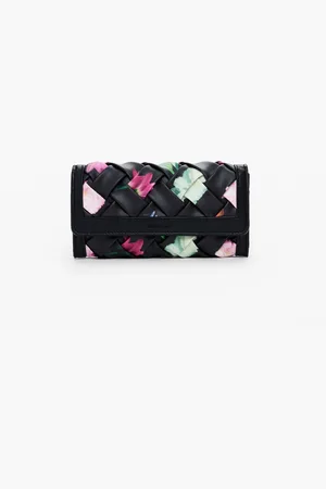 Desigual Large braided floral wallet - - U