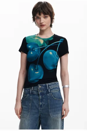 Desigual Cherry Perkins collar T-shirt - - L