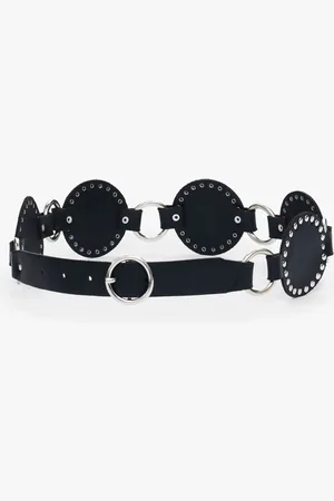 Desigual Articulated leather belt - - 85
