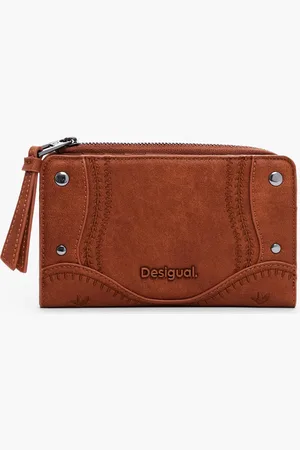 Desigual Medium embroidered faux leather wallet - - U