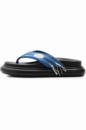 Desigual Denim toe post sandals - - 36