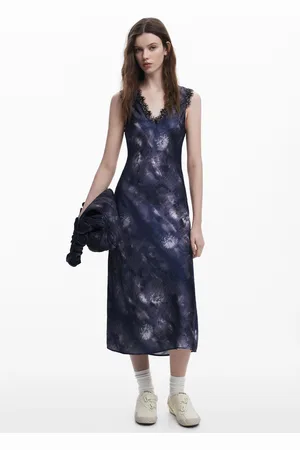Desigual Collina Strada satin floral dress - - L