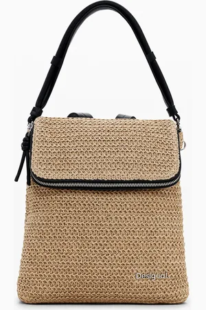 Desigual Small raffia backpack - - U