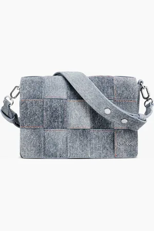 Desigual Medium braided denim-effect bag - - U