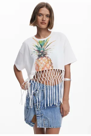Desigual Pineapple cropped T-shirt - - L