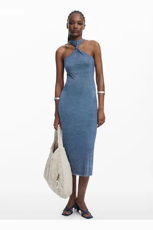 Desigual Knot fitted midi dress - - L