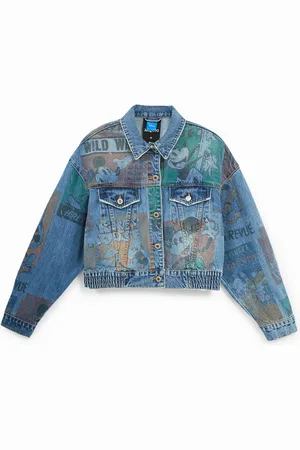 Desigual Oversize denim jacket Mickey Mouse - - L