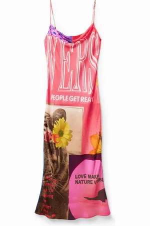 Desigual Collage lingerie midi dress - - L