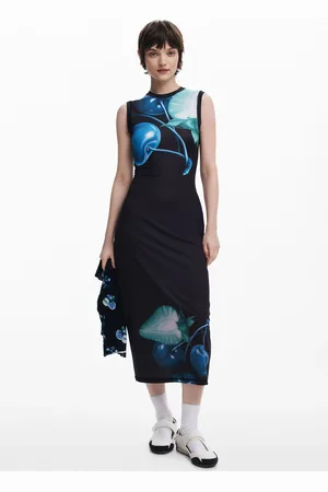 Desigual Fitted cherry dress - - L